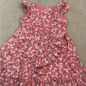J&J Floral Pink Kids Dress